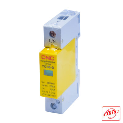 YCS6-D Surge Protection Device – 1 Pole, 10–20kA, 18mm, Yellow Indicator, 38V Trigger