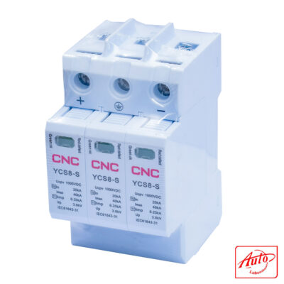 YCS8-S I+I 40PV Surge Protection Device – 3 Pole, DC 1000V, Class I+II, 40kA, Modular Type