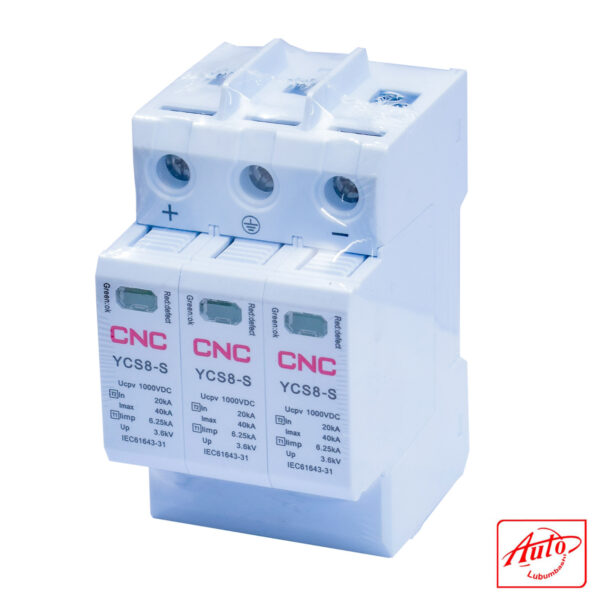 YCS8-S I+I 40PV Surge Protection Device – 3 Pole, DC 1000V, Class I+II, 40kA, Modular Type – Image 2