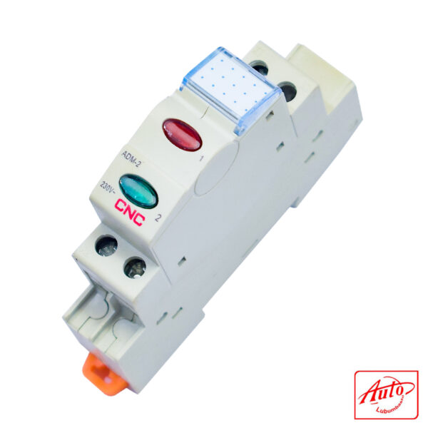 Modular Signal Lamp – ADM-2 RG 220V-CNC RED/GREEN, Dual LED, DIN Rail Mounted – Image 2