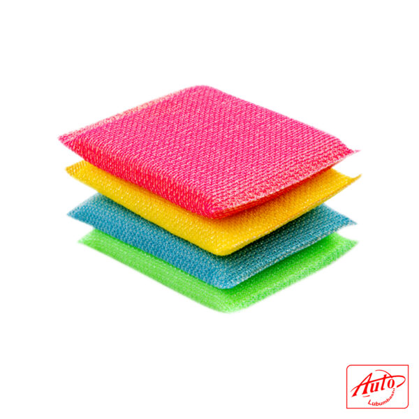 LIAO Sponge Scouring Pad – 4-Piece Pack, 11.5×8.5×1.5cm, Tough Mesh Surface - Image 2