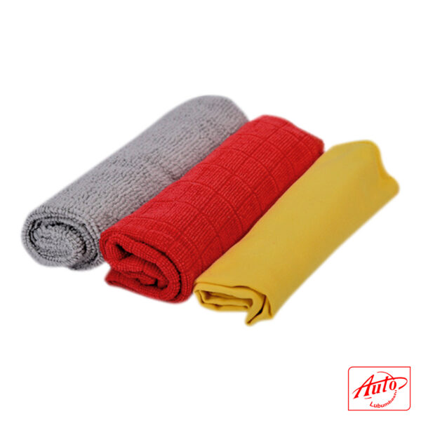 Microfiber Cleaning Cloths – 3-Piece Set, 30×30cm, Multicolour, Wet/Dry Use - Image 3