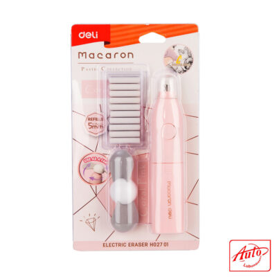 Deli Artist Electric Eraser – Battery Operated, Fan Cleaning Head, 10 Refills, Cyan