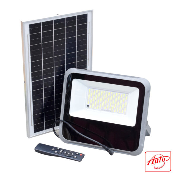 Outdoor Solar LED Projector – 200W, 6500K Cool White, Remote Control, IP65 Waterproof – Image 2
