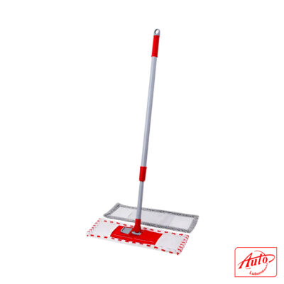 LiAo Microfiber Mop – 360° Swivel Head, Adjustable Metal Handle (74–130cm)
