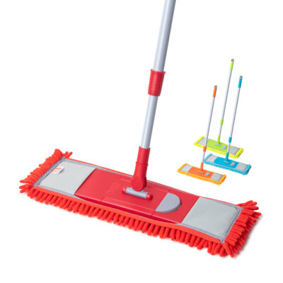 LiAo Microfiber Mop – 70–120cm Telescopic Handle, 40 × 10cm Mop Plate