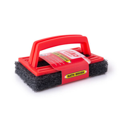 Kitchen Wall & Bath Cleaning Brush – Scouring Pad with Ergonomic Handle, 14.7×9×6.9cm