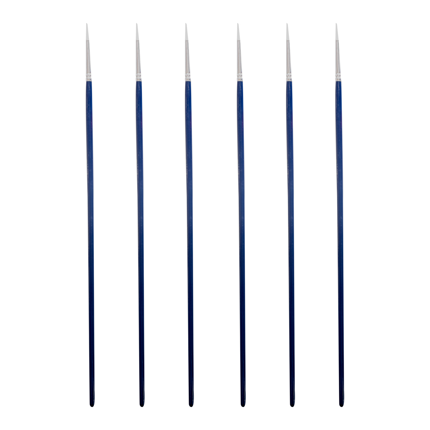Deli Round Paint Brush Set – Hard Nylon Bristles, Size No.6, 6 pcs in OPP Bag - Image 2