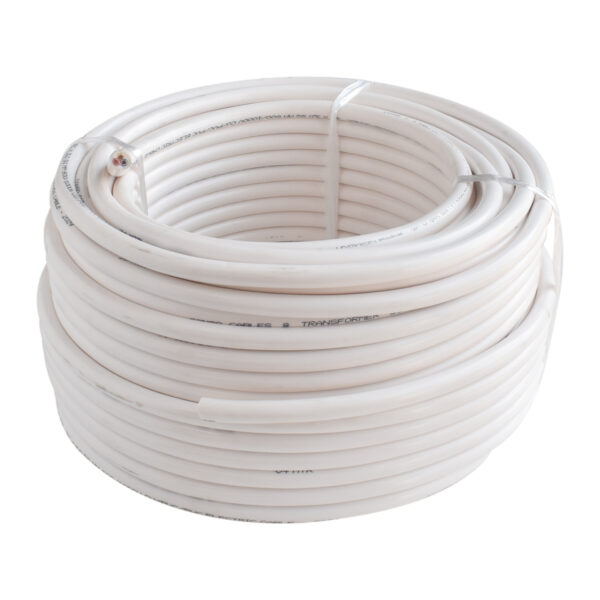 4.0mm² 3-Core Flexible Electrical Cable – White PVC, 50m Roll - Image 2