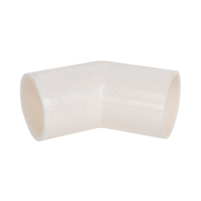 PVC 45° Elbow Fitting for Conduit – Ø 25 mm – Set of 5 Pieces