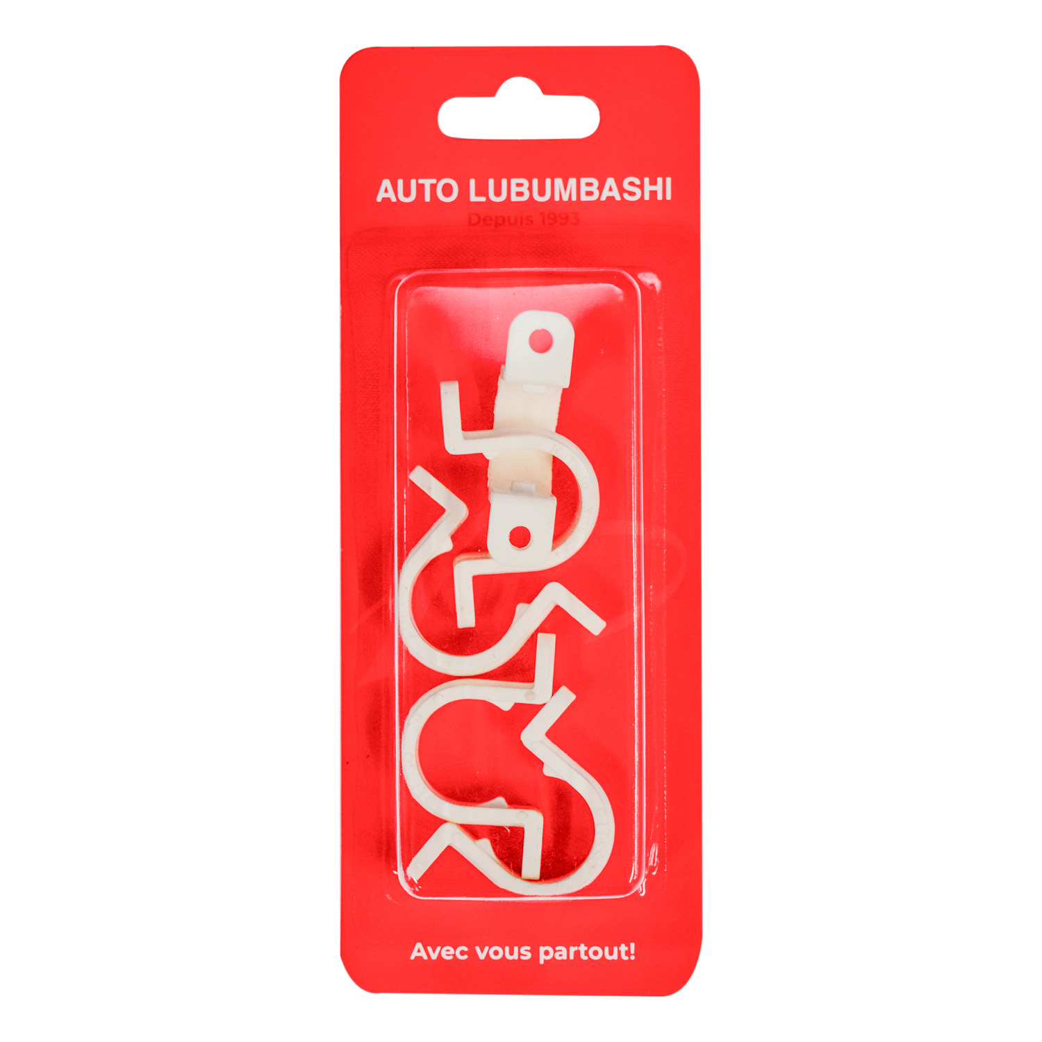 U-Shaped Clamp for White PVC Conduit Φ25 – Pack of 5 Pieces – Image 3