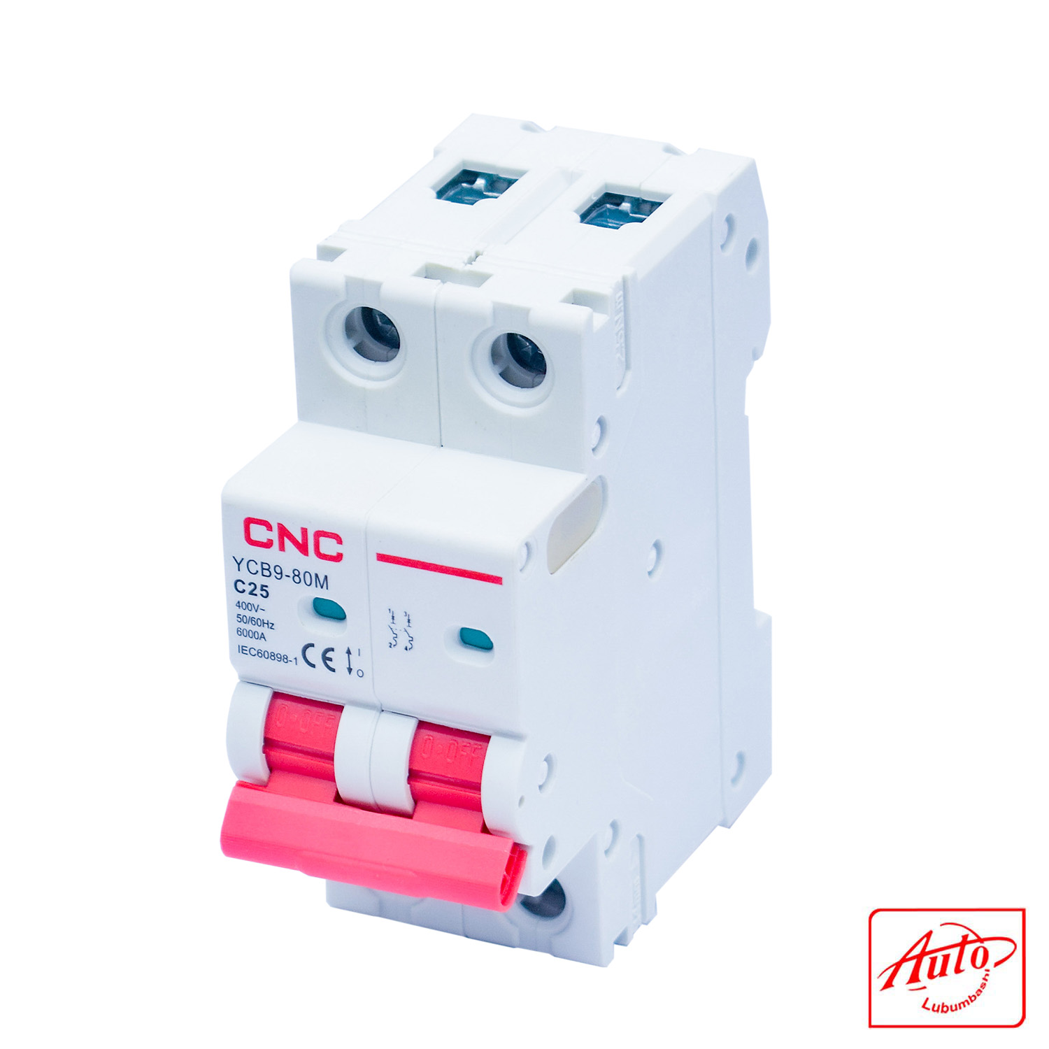 YCB9-80M Miniature Circuit Breaker – 2P – C Curve – 25A – 6kA – 400V – 50Hz – CNC Electric – Image 2