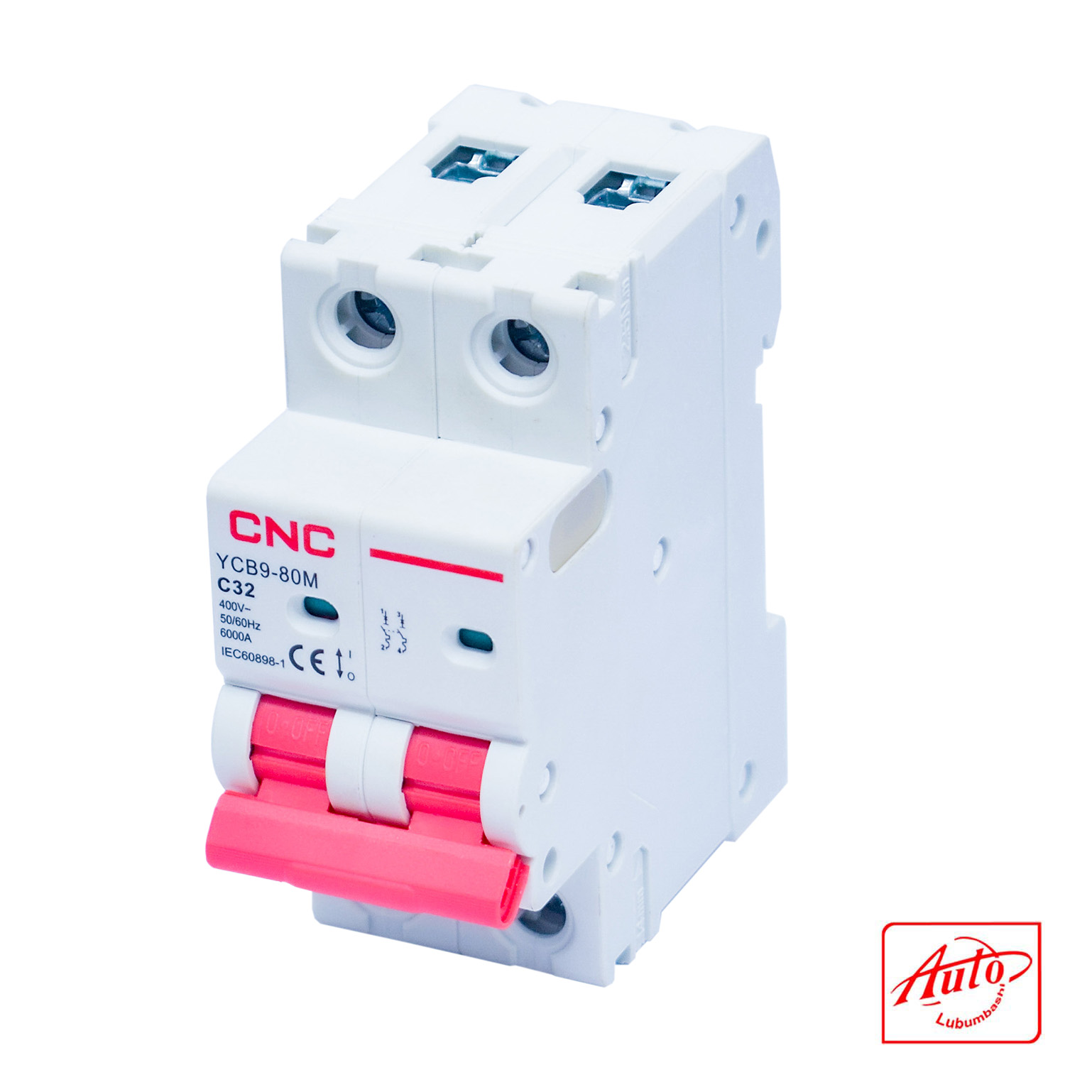YCB9-80M Miniature Circuit Breaker – 2P – C Curve – 32A – 6kA – 400V – 50Hz – CNC Electric – Image 2