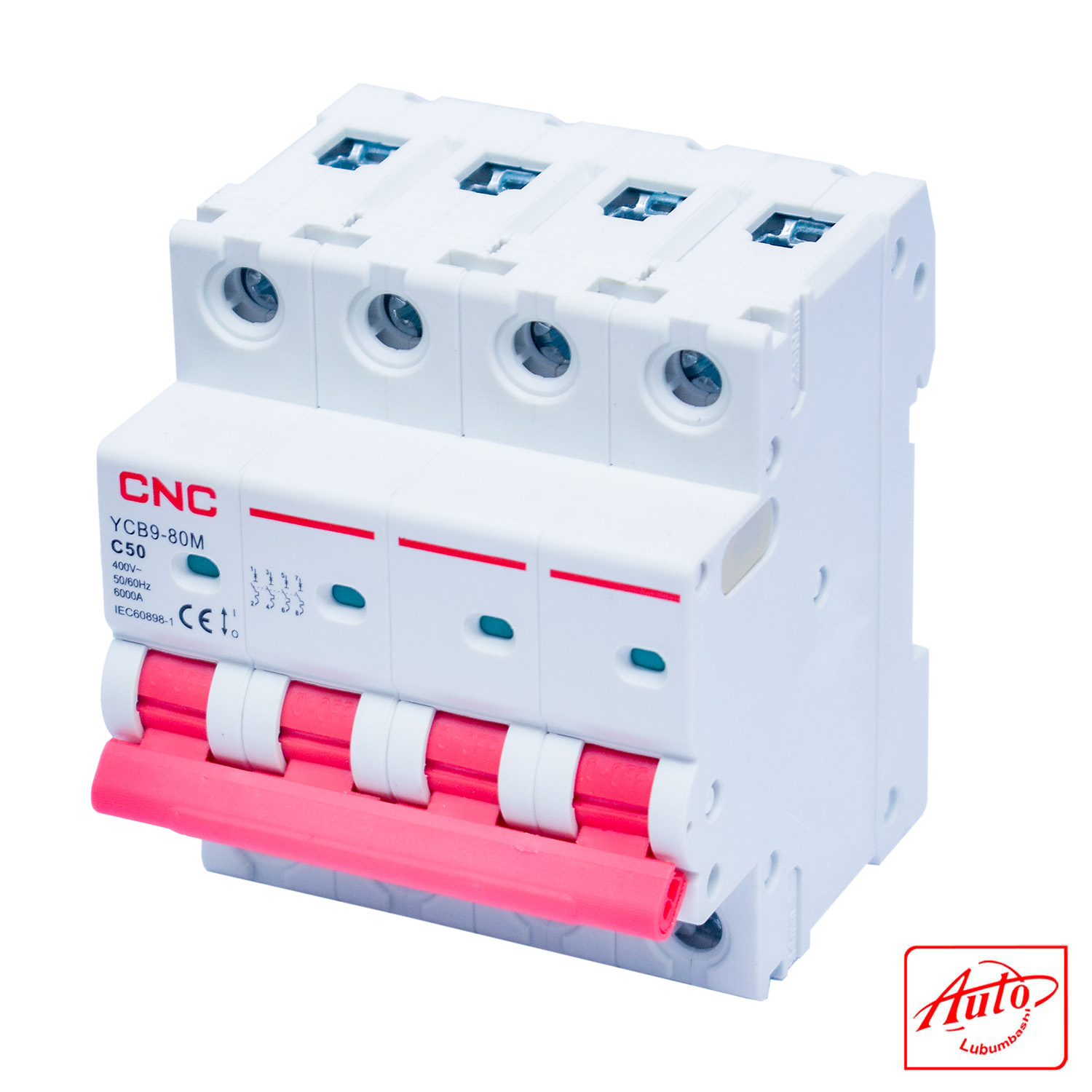 YCB9-80M Miniature Circuit Breaker – 4P – C Curve – 50A – 6kA – 400V – 50Hz – CNC Electric – Image 2