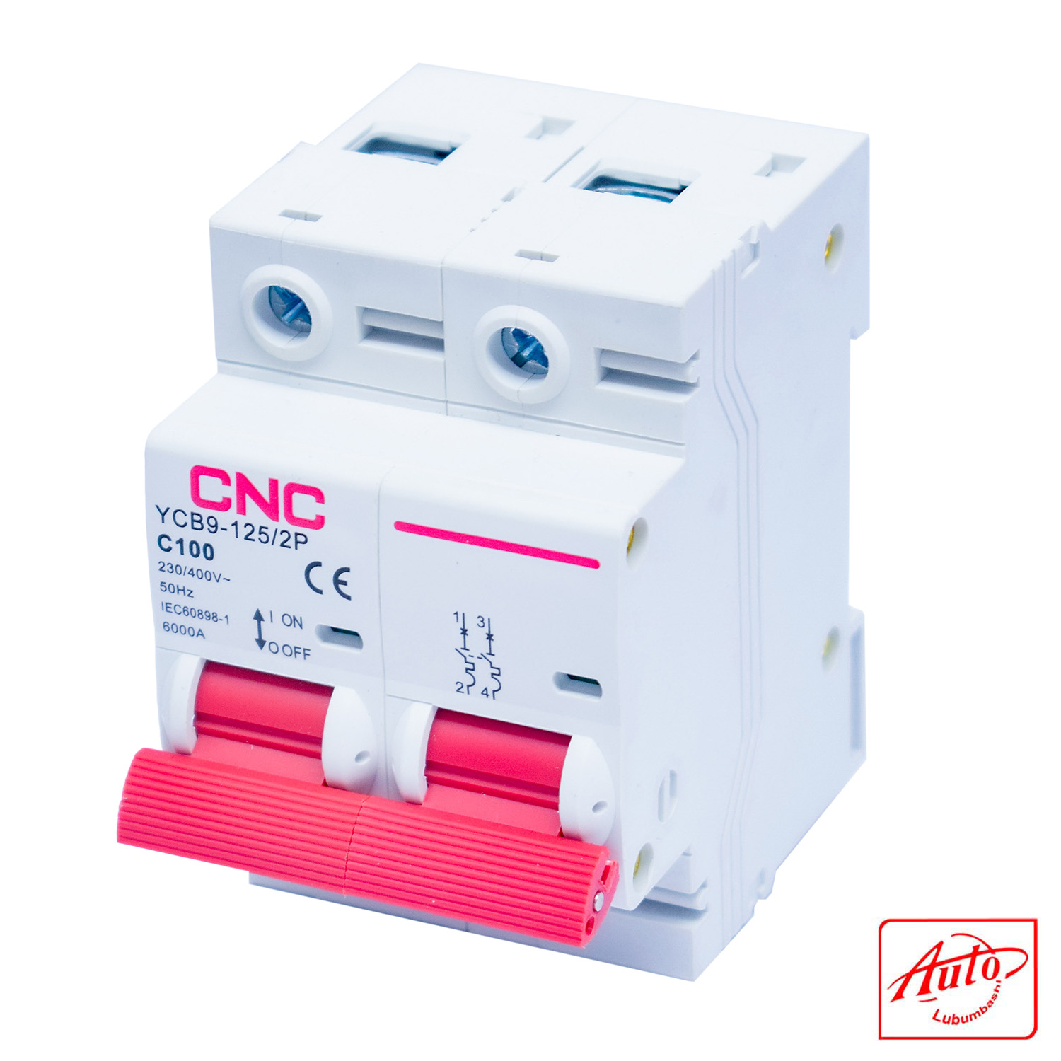 Miniature Circuit Breaker YCB9-125 – 2P – C100 – 6000A – IEC - Image 2