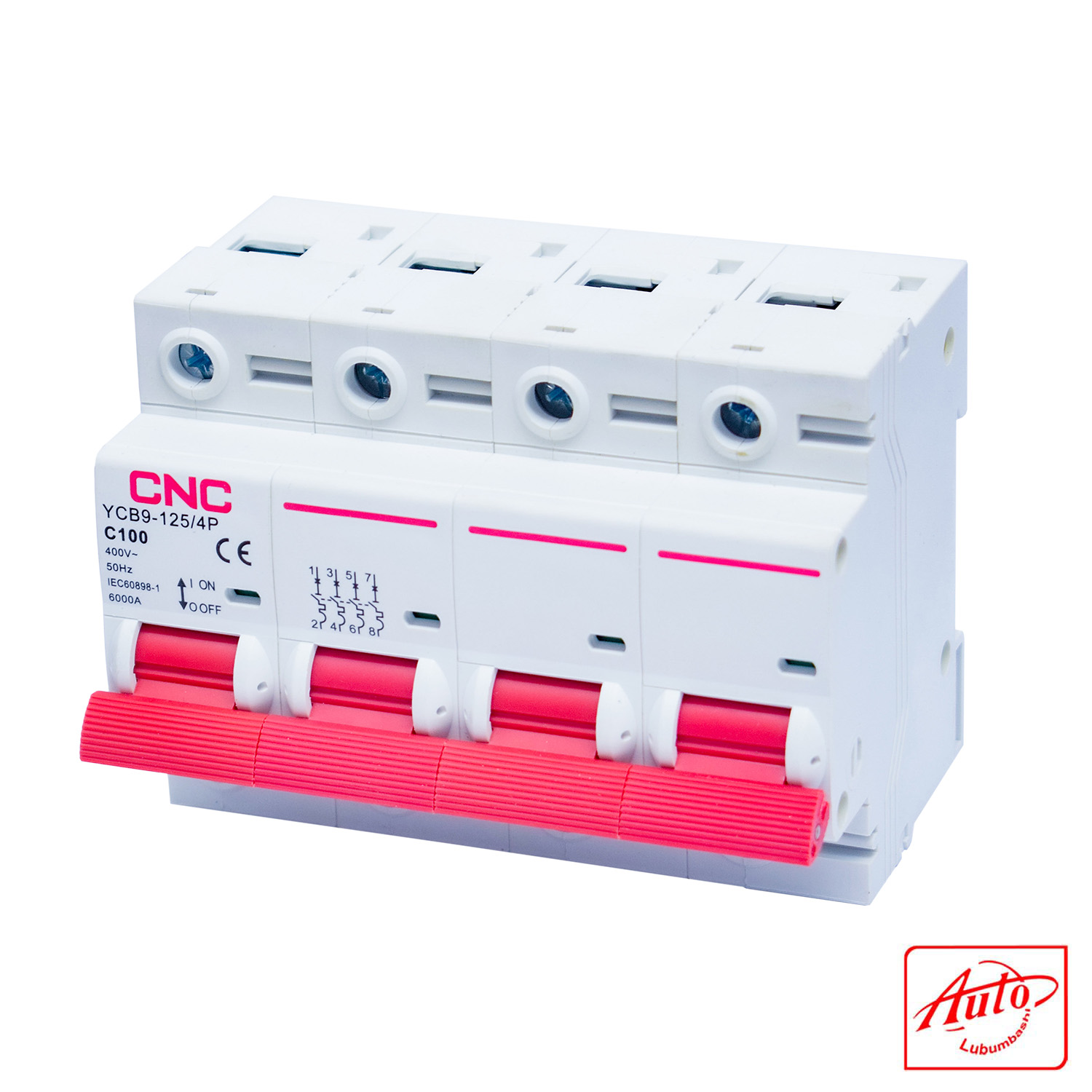 Miniature Circuit Breaker YCB9-125 – 4P – C100 – 6000A – IEC - Image 2