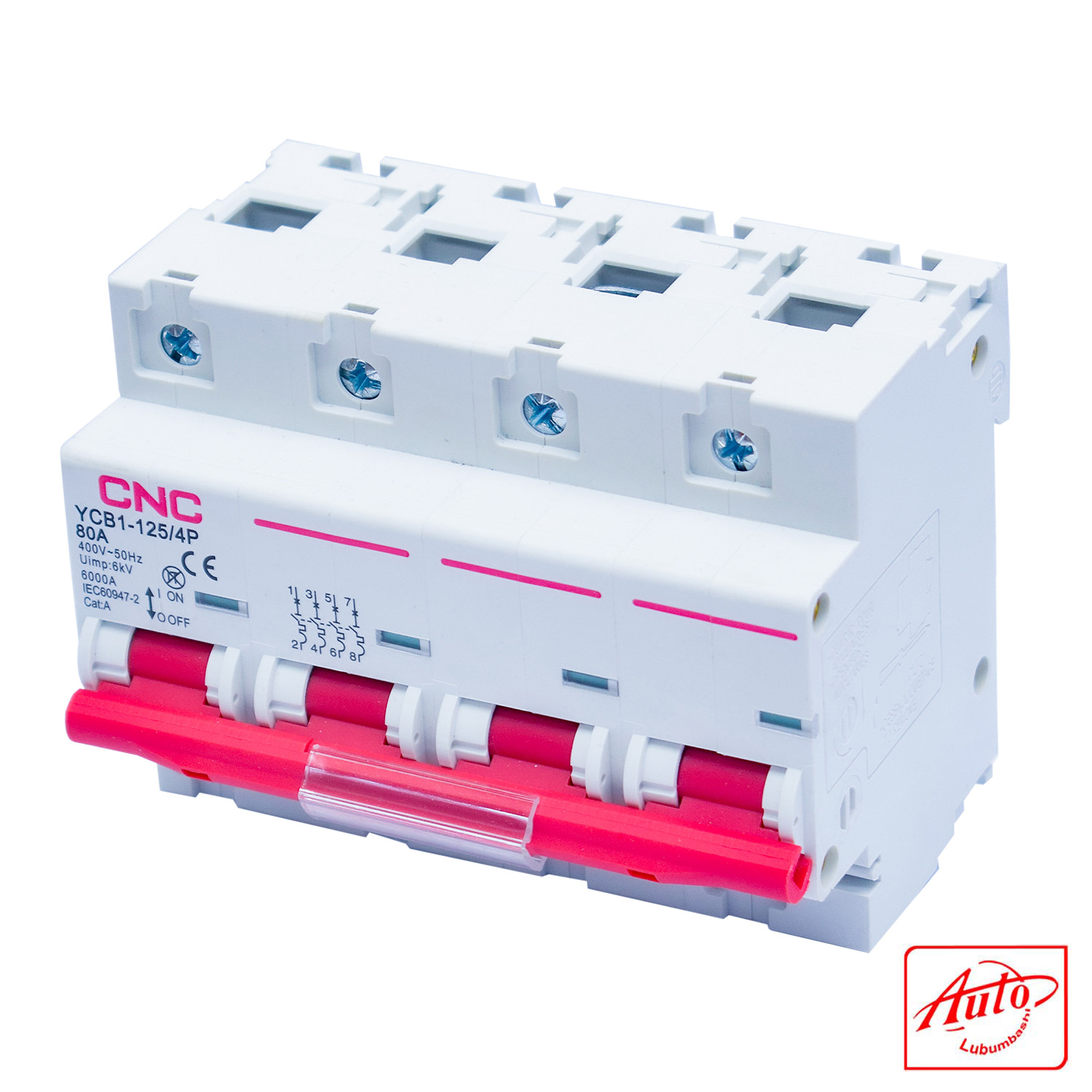 Miniature Circuit Breaker YCB1-125 – 4P – 80A – 6kA – 400V – 50Hz – IEC - Image 2