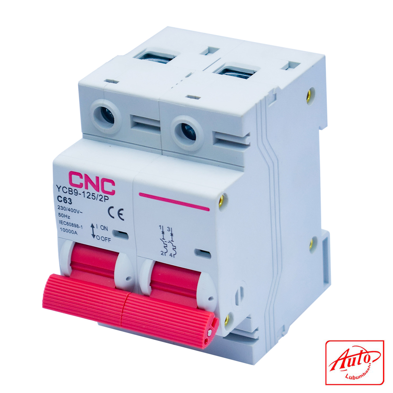Miniature Circuit Breaker YCB9-125 – 2P – C63 – 10kA – IEC 60898-1 – CNC - Image 2