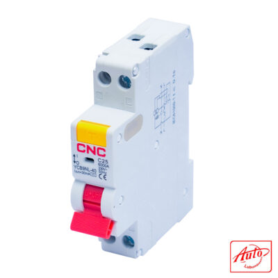 RCBO YCB9NL-40 – 1P+N – C25 – 6kA – 30mA – 230V – CNC Electric