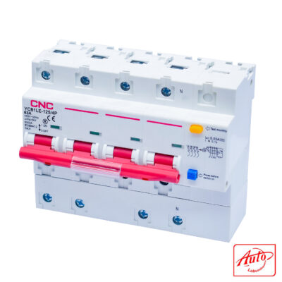 Residual Current Circuit Breaker RCCB – 4P – 63A – 6000A – 30mA – 230V – 50Hz – CNC Electric