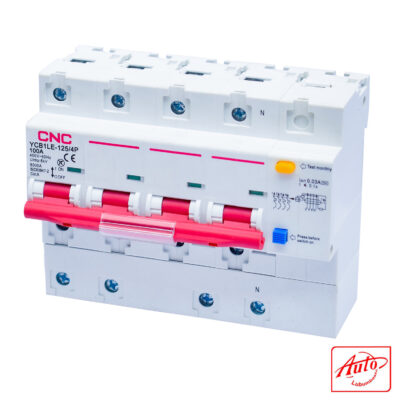 Residual Current Circuit Breaker RCCB – 4P – 100A – 6000A – 30mA – 230V – 50Hz – CNC Electric