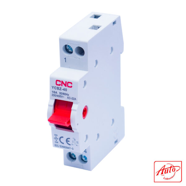 CNC YCBZ-40 1P 16A Changeover Switch – DIN Rail Mounted - Image 2