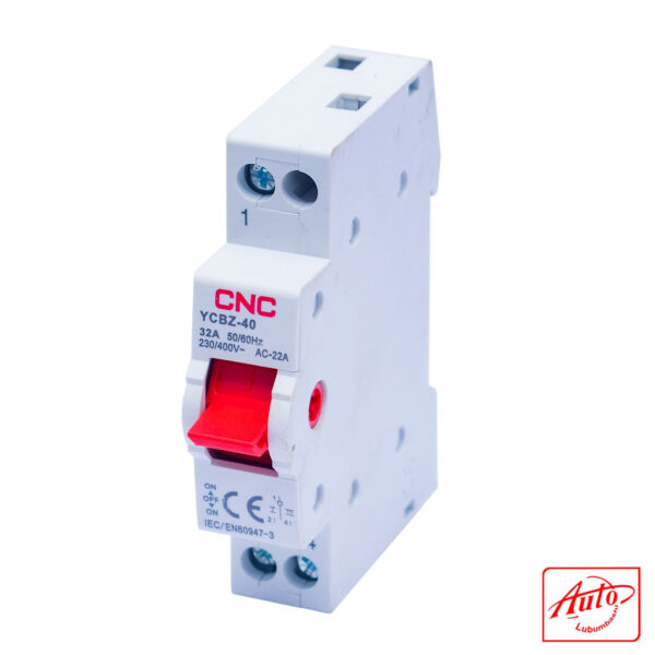 CNC YCBZ-40 1P 32A Changeover Switch – DIN Rail Mounted - Image 2