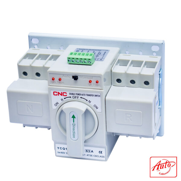 CNC YCQ1B-63/3P 63A Dual Power Automatic Transfer Switch – 3 Poles, AC400V – Image 2