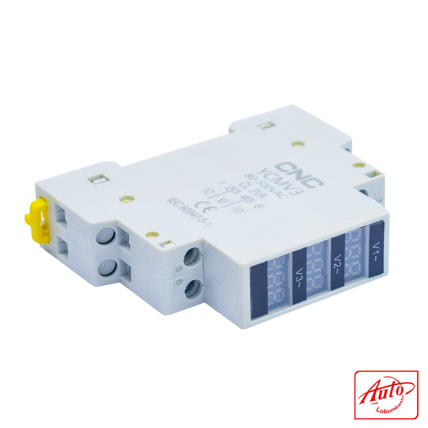 YCMV3 Modular Voltage Meter – Three-Phase, DIN Rail Mounted - Image 2