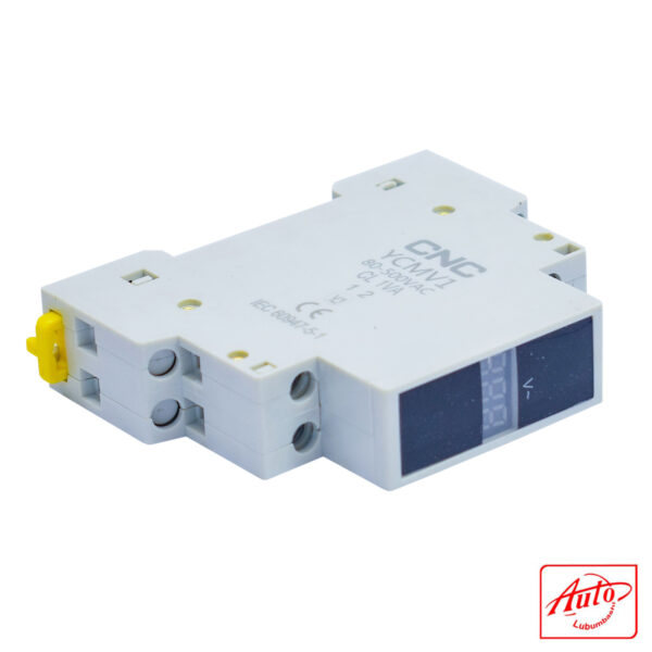 YCMV1 Single-Phase Digital Voltmeter – CNC Electric – 80–500VAC, DIN Rail Mounted - Image 2