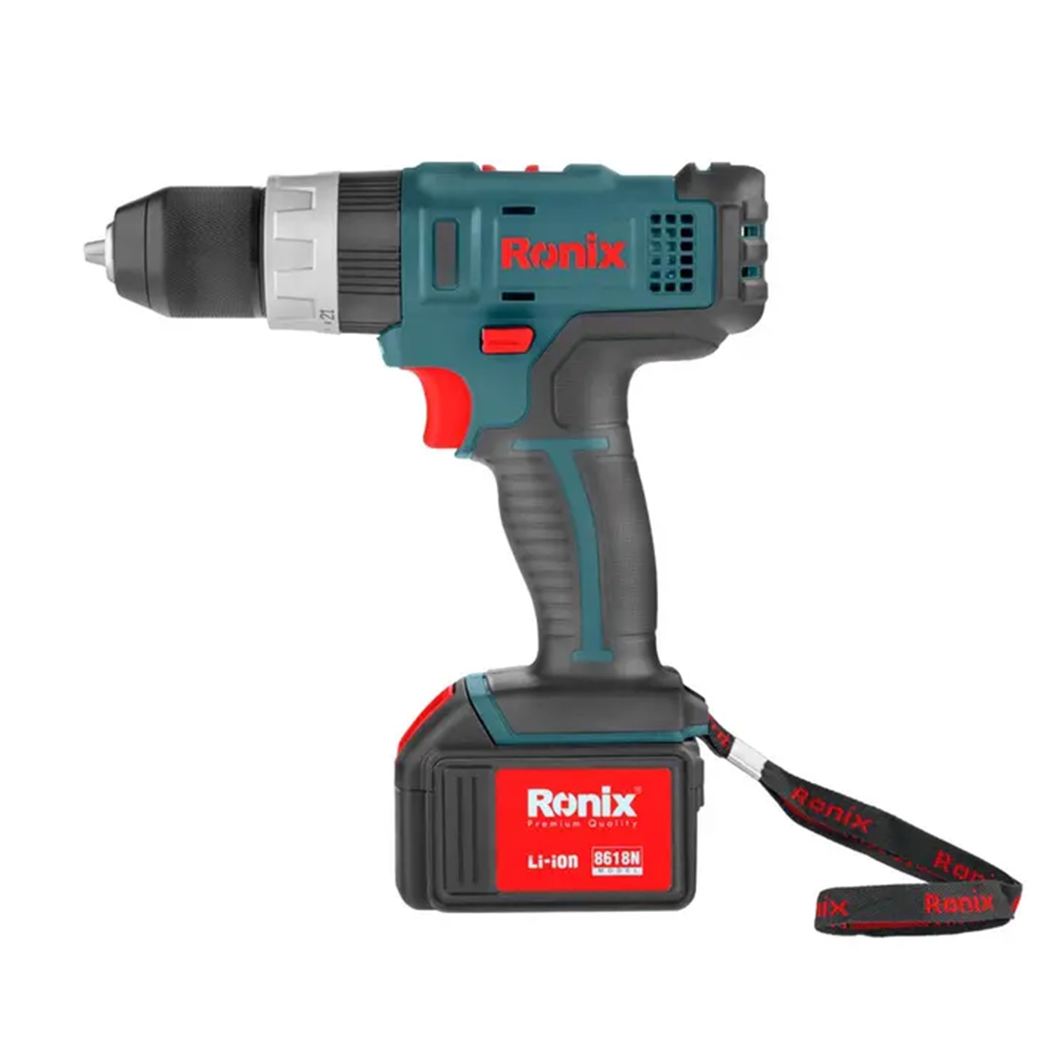 RONIX 8618N CORDLESS DRILL DRIVER – 18 V + 2 BATTERIES – Image 2