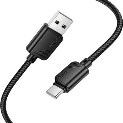 HOCO X113 Beneficio USB to Micro-USB Charging Cable – 1m, 2.4A, Nylon Braided, PVC Connectors