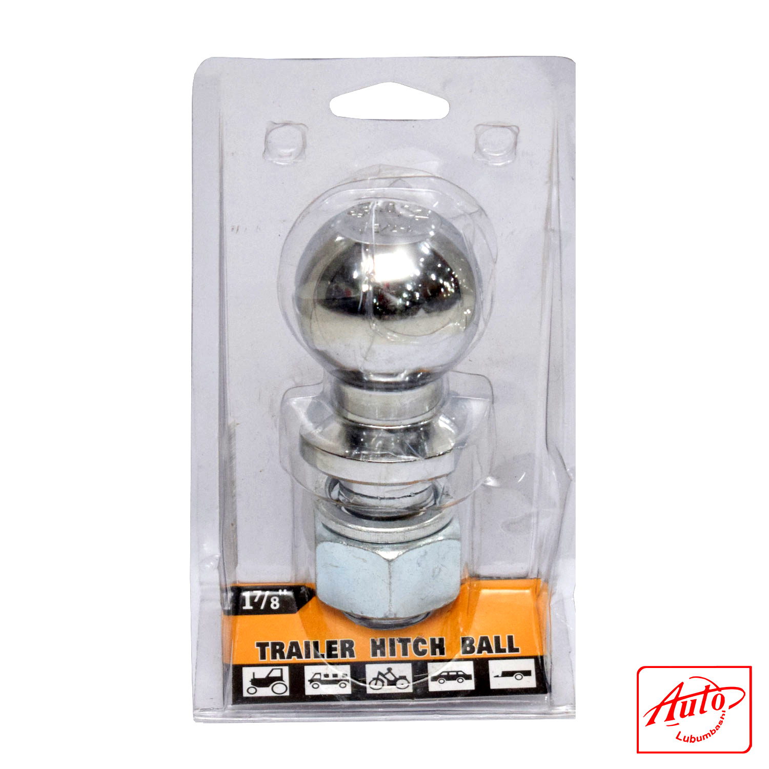 1-7/8" Trailer Hitch Ball – Steel, Chrome Finish - Image 3