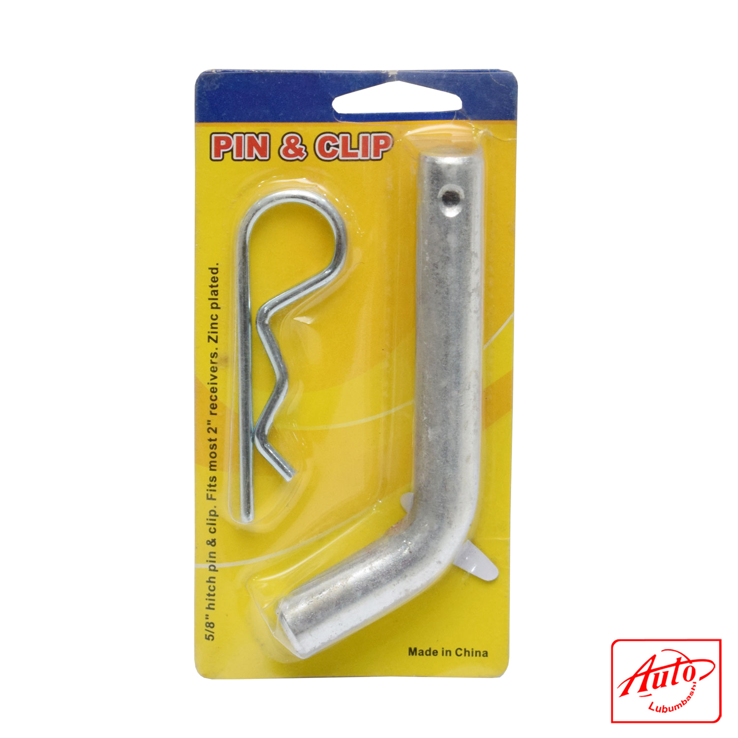 5/8" Hitch Pin & Clip – Zinc-Plated, Fits 2" Receivers - Image 2