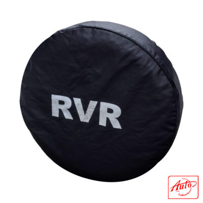 Spare Tire Cover – Mitsubishi RVR Logo, Black Vinyl, Weatherproof