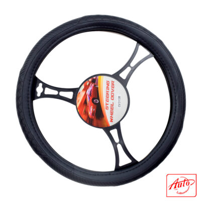 CV315M Steering Wheel Cover – Black Universal Fit