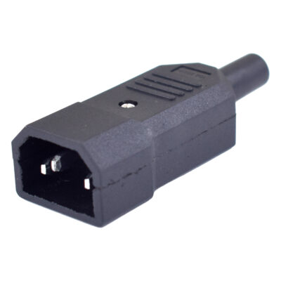 YD-C14 IEC C14 Male Plug – 10A – 250V – UL/CE/ROHS – Nylon Body