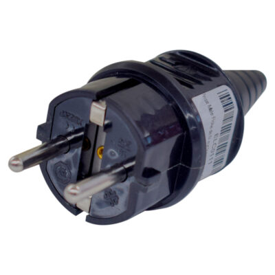 EU Type-E Male Power Plug – 16A – 250V – ROHS – 4.8mm Pins