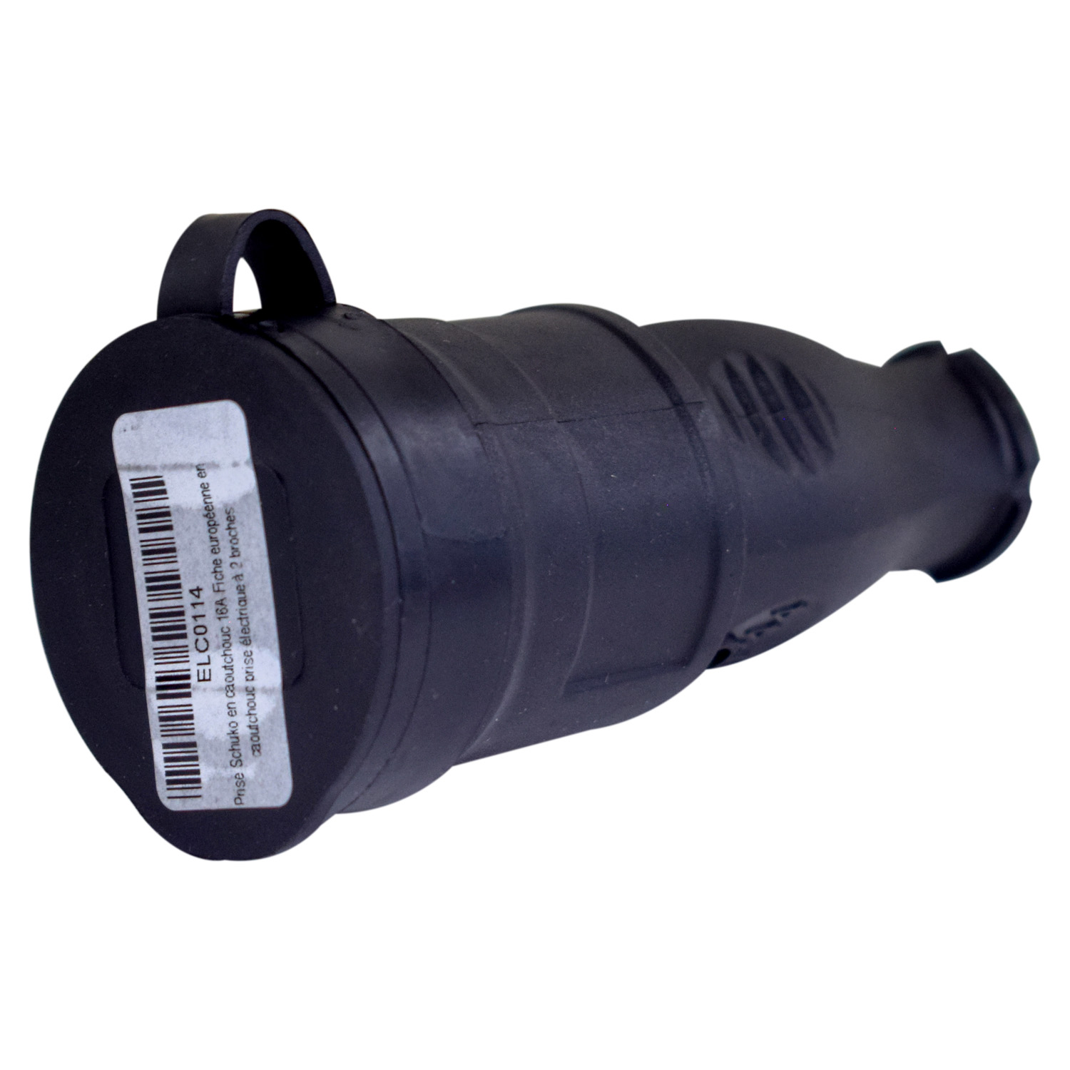 Rubber Schuko Socket & Plug – 16A – 2-Pin – EU Type - Image 4