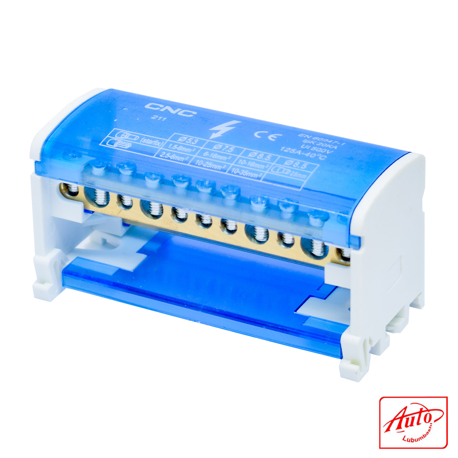Terminal Block Junction Box – DIN Rail – 2-Level – Flame Retardant – 125A – 500V – Single Phase ATY 2 × 11 - Image 2