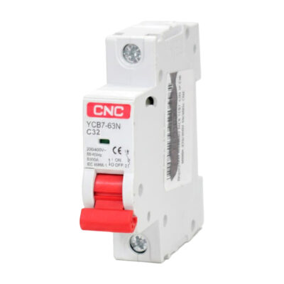 Miniature Circuit Breaker YCB7-63N – 1P – C32 – 6kA – 230/400V – CNC Electric