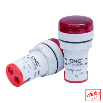 AD16-22DHz R Digital Frequency Meter – 0–90Hz – Red LED – 22mm Panel Mount