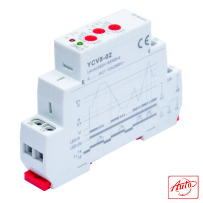YCV8-02 Modular Voltage Relay – AC220V – CNC Electric – DIN Rail – True RMS
