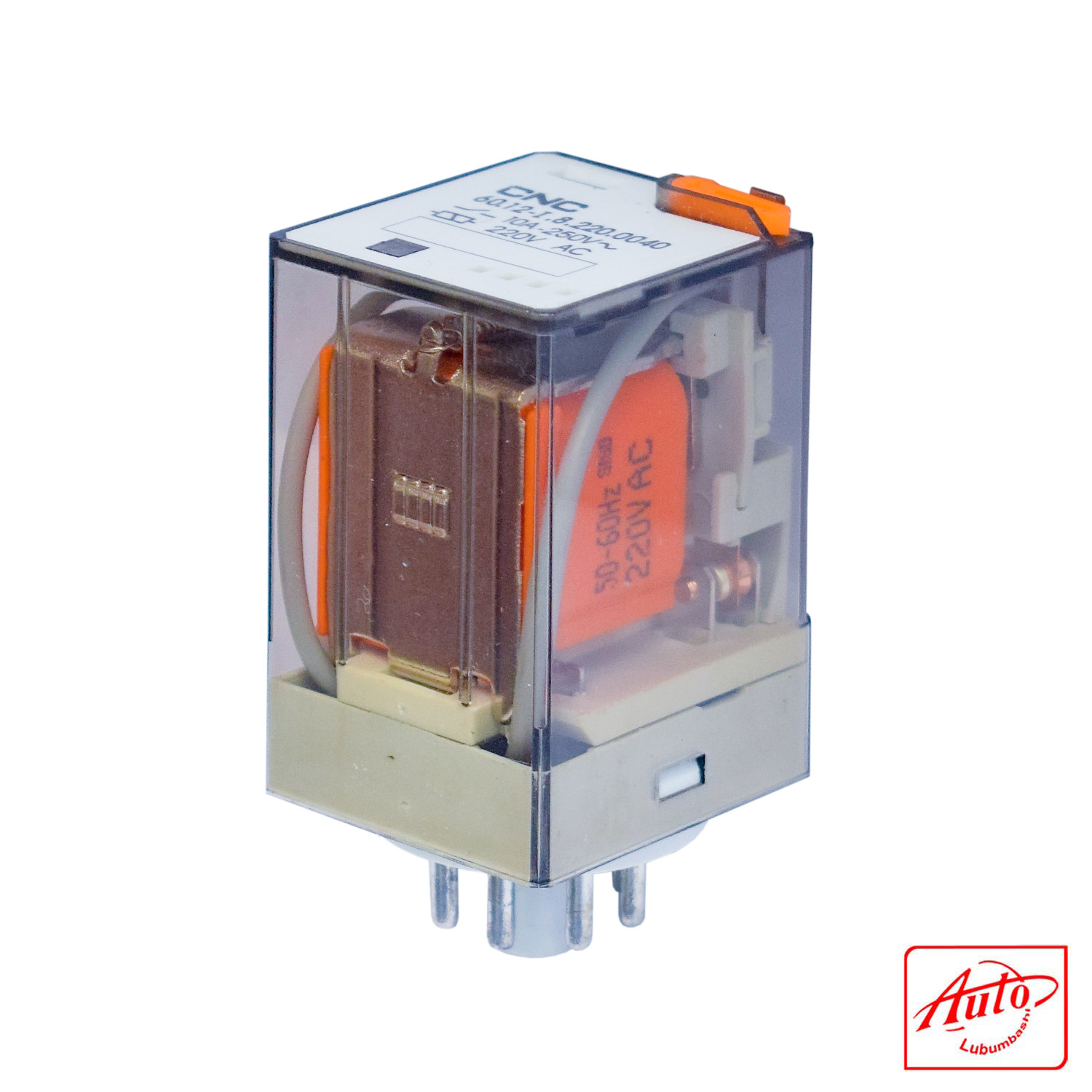 CNC 60.12-I General-Purpose Relay – 220V AC Coil – DPDT – 10A – 8-Pin Plug-In - Image 2