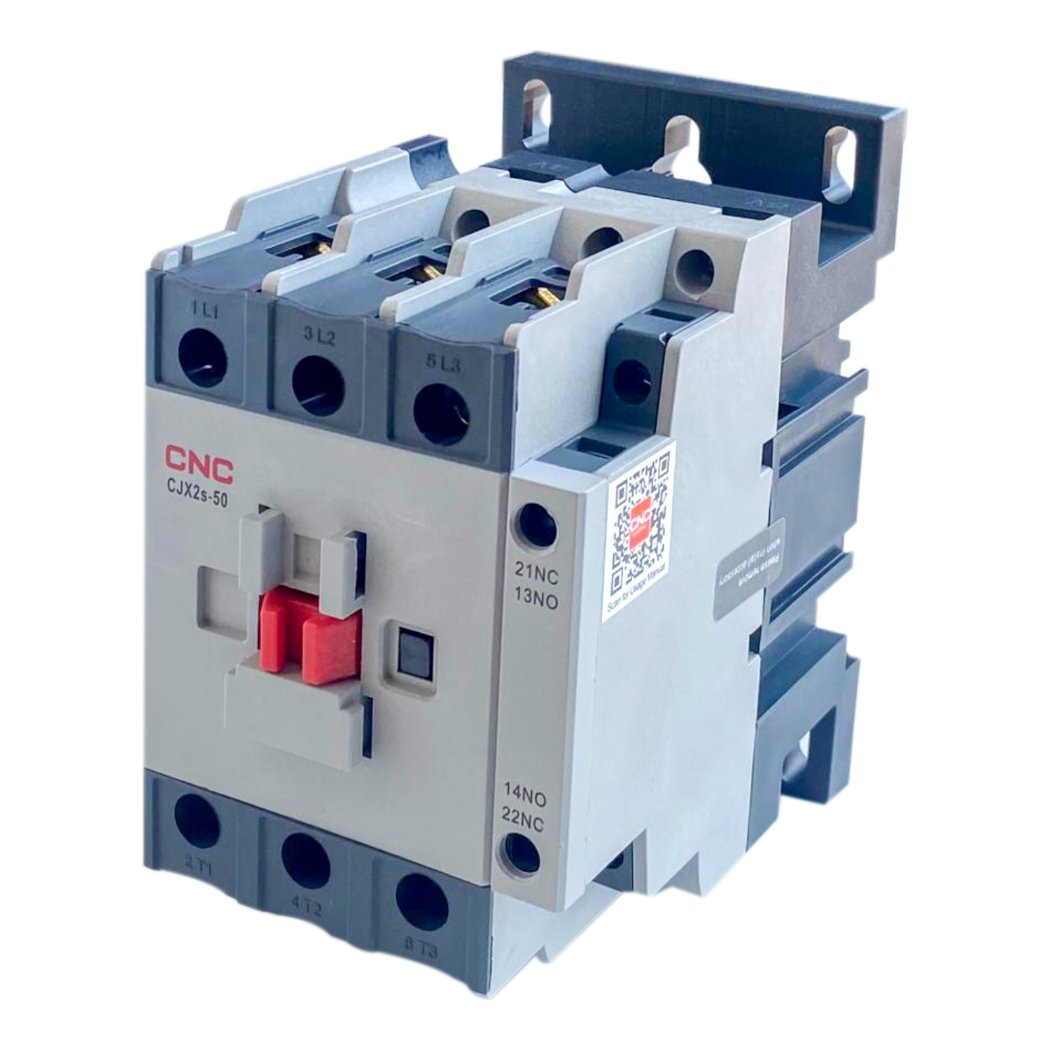 CJX2s-50 AC Contactor – 50A – 380V – 3P – 1NO+1NC – 50/60Hz – CNC Electric - Image 2