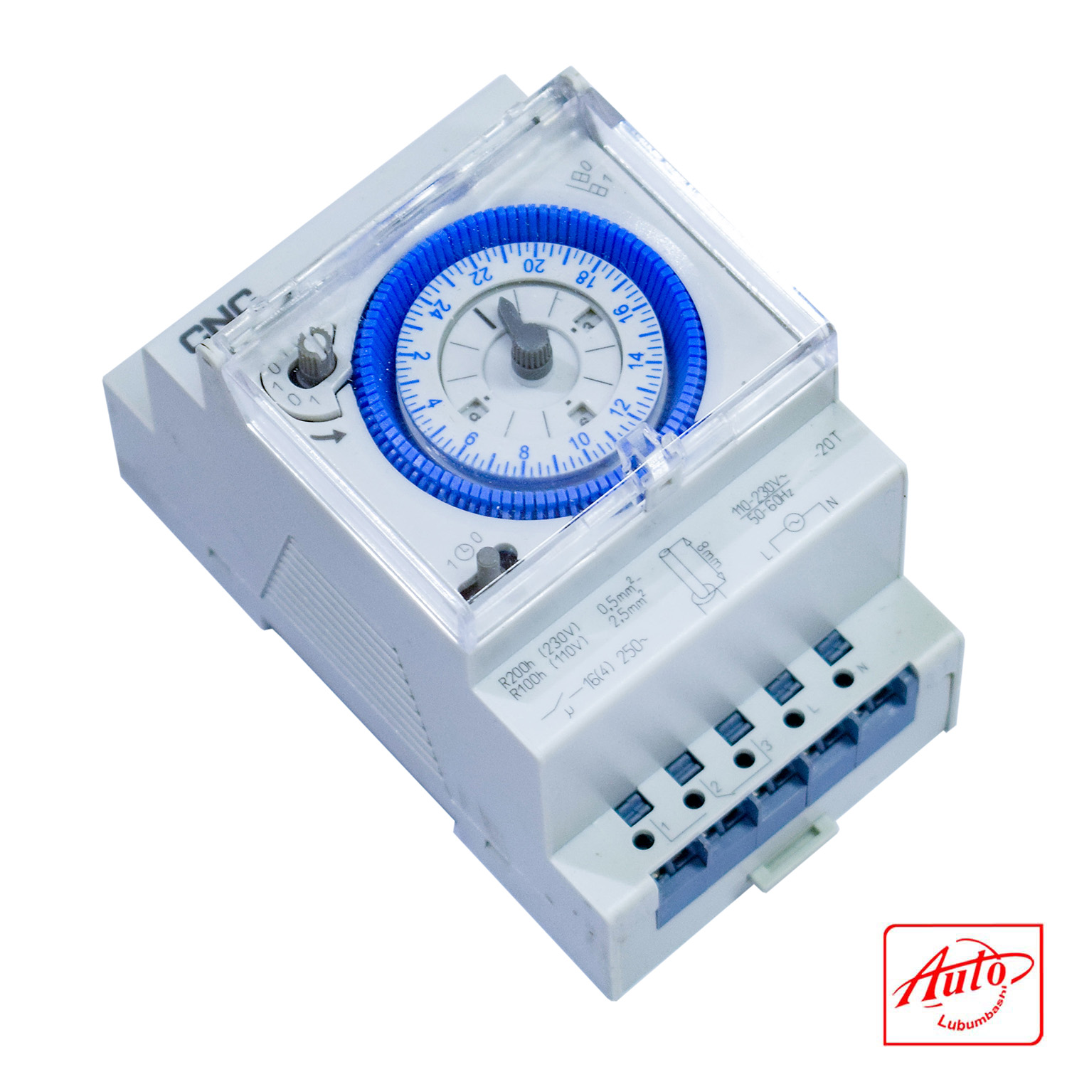 Analog Mechanical Timer Switch – 24-Hour – 96 Segments – 110–230V AC – Power Reserve – Image 2