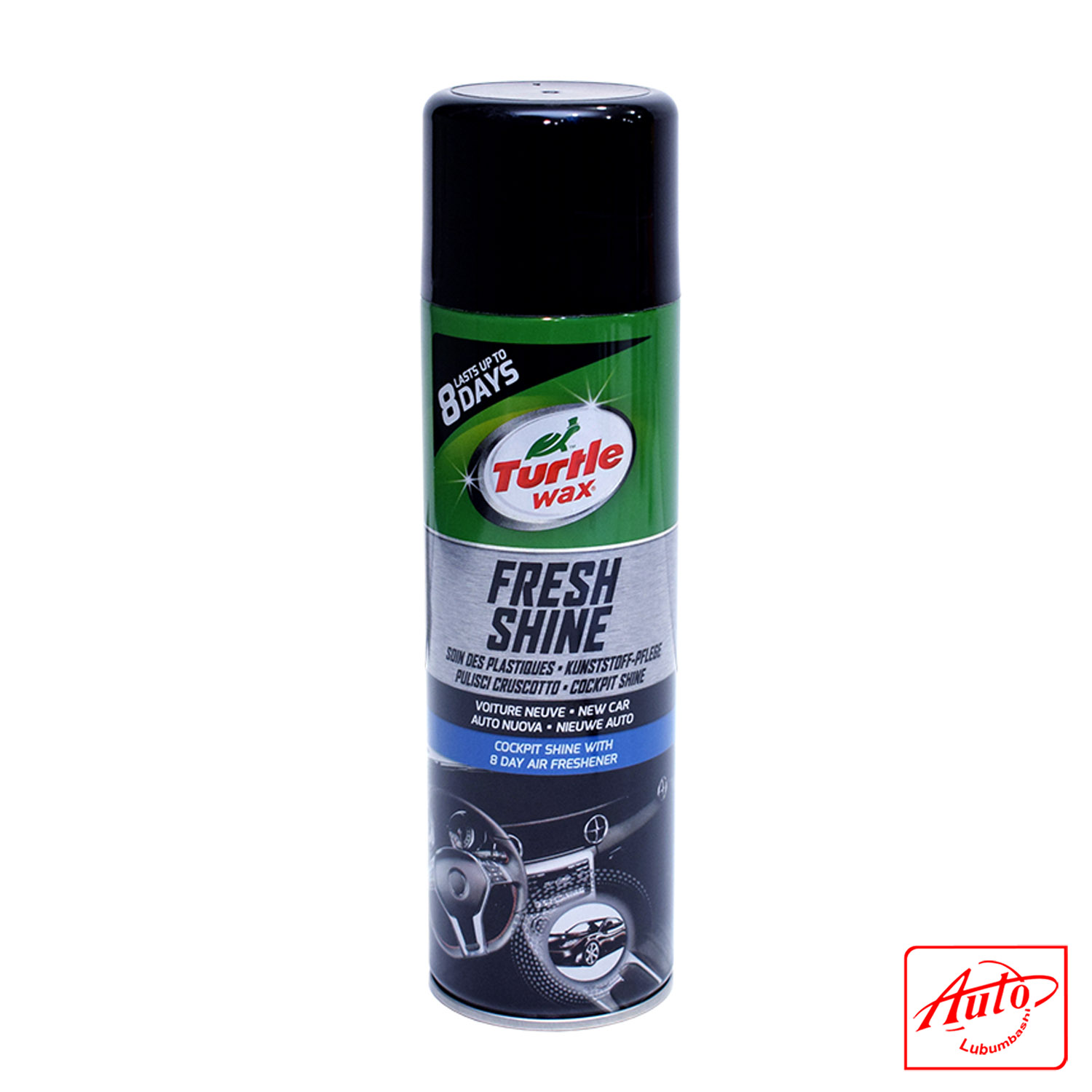 Turtle Wax Fresh Shine Cockpit Shine – New Car Scent, 500ml Interior Plastic Cleaner & Air Freshener - Image 2