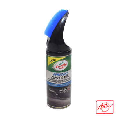 Turtle Wax Power Out! Carpet & Mats Cleaner – 400ml Heavy-Duty Foam with Oxy Cleaners & Odor-X Technology
