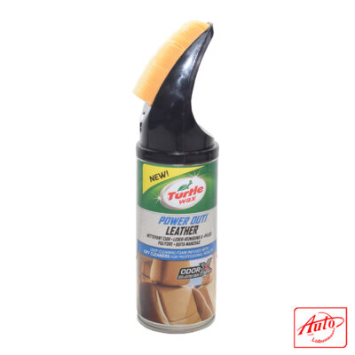 Turtle Wax Power Out! Leather Cleaner & Conditioner – 400ml Foam Formula with Odor-X Technology