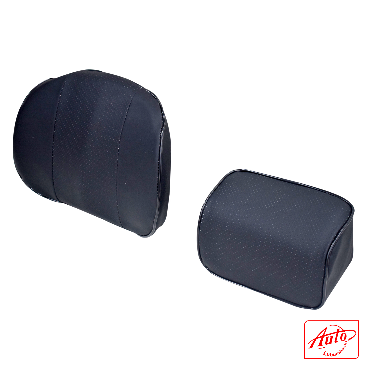 Car Neck & Lumbar Support Pillow Set – Memory Foam, Breathable Mesh, Black - Image 2